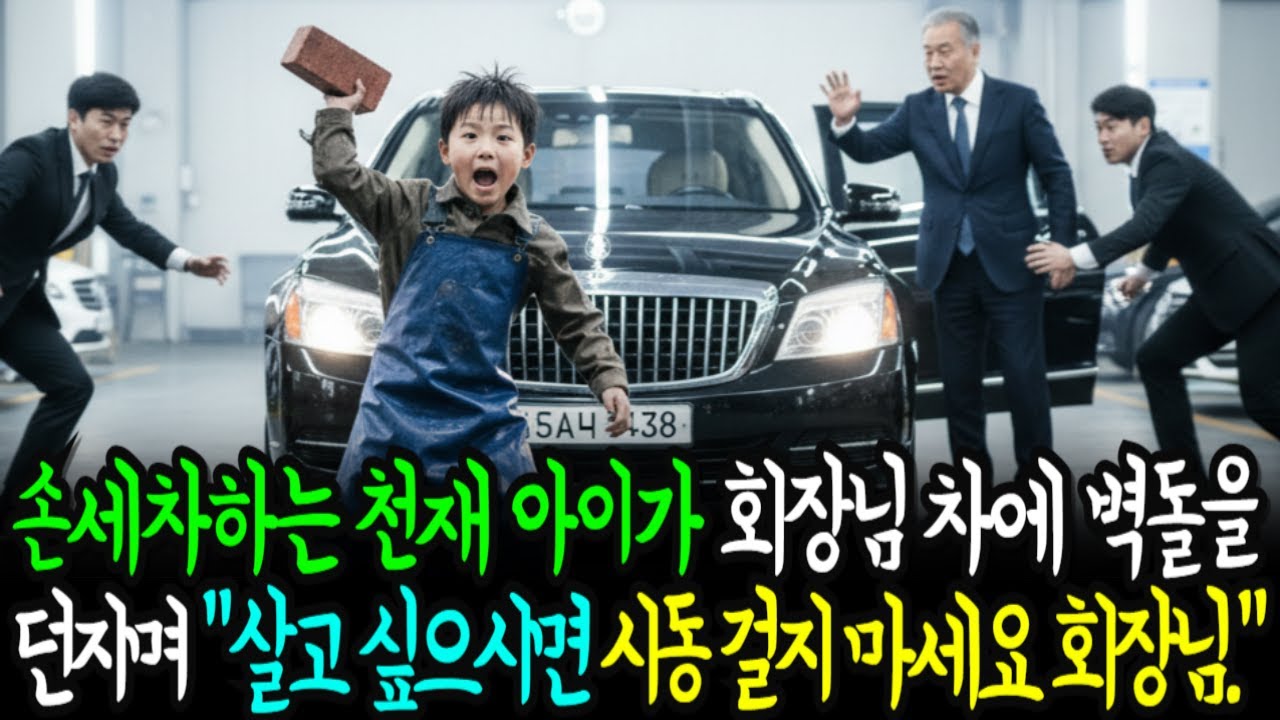 손세차하는 천재 소년이 재벌회장에게”회장님, 살고싶으시면 시동 걸지 마세요.”