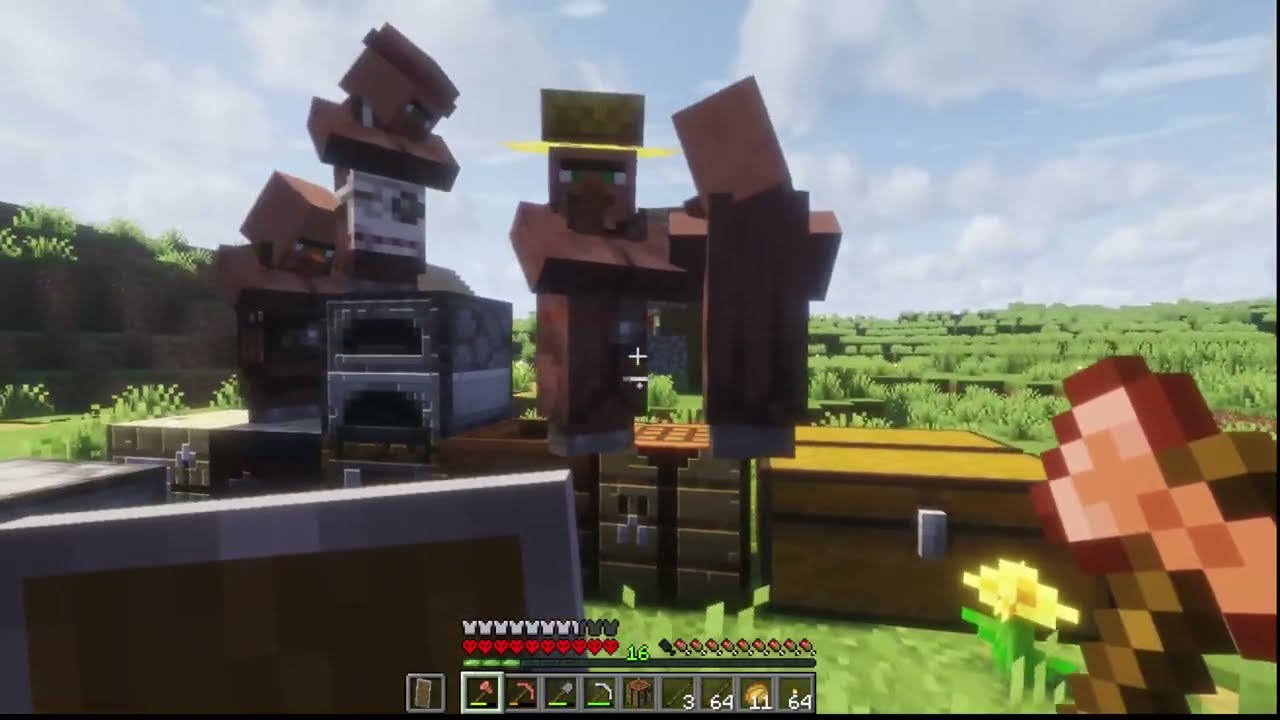 ゲーム下手なおばさんがマイクラハードコア影mod入りやる3-2