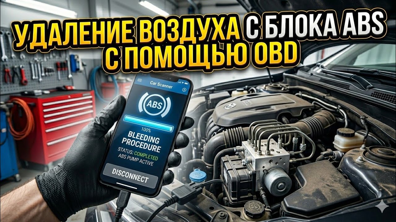 Удаление воздуха с блока ABS или прокачка тормозов с блоком ABS. (Hyundai sonata LF).