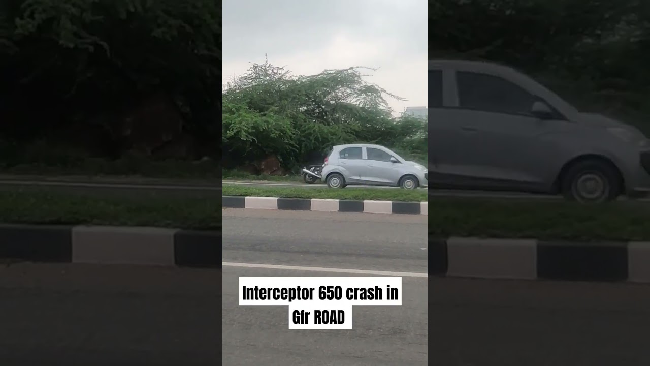 INTERCEPTOR 650 CRASH IN GFR ROAD