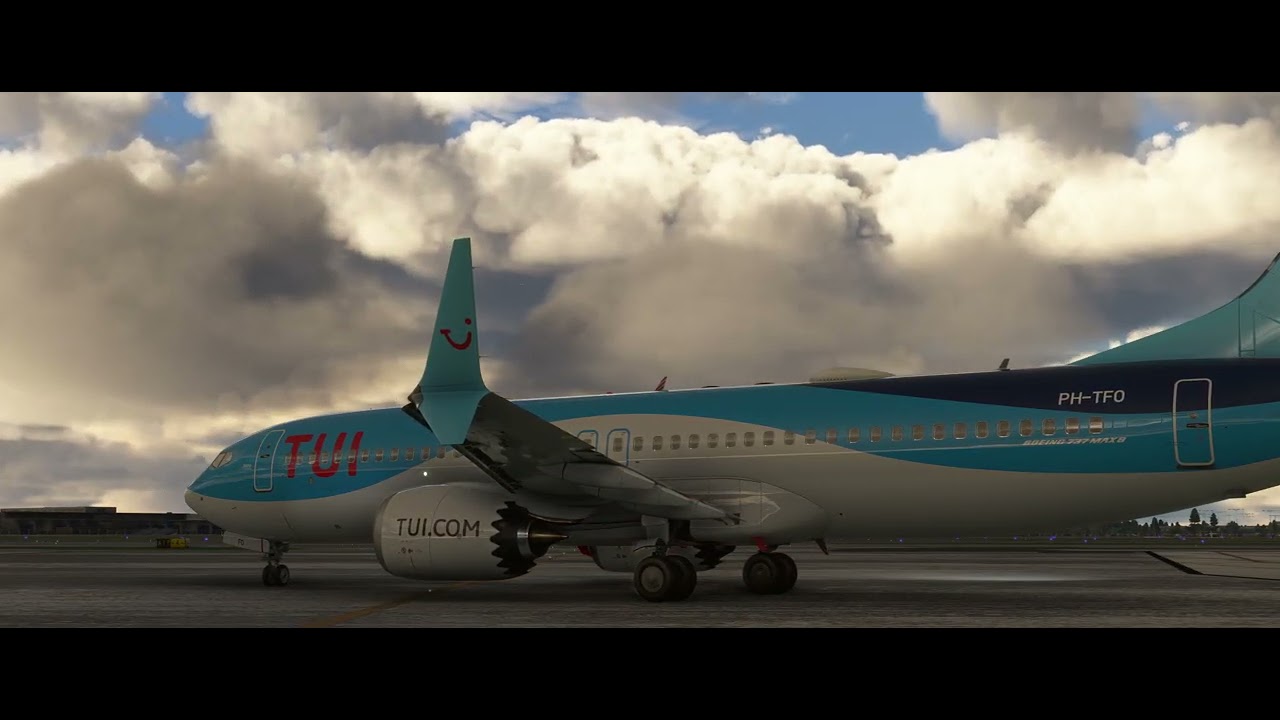 Full Flight  iFly 737 max8 Amsterdam(EHAM) to  Las Palmas Gran Canaria(GCLP) w incredible touch down