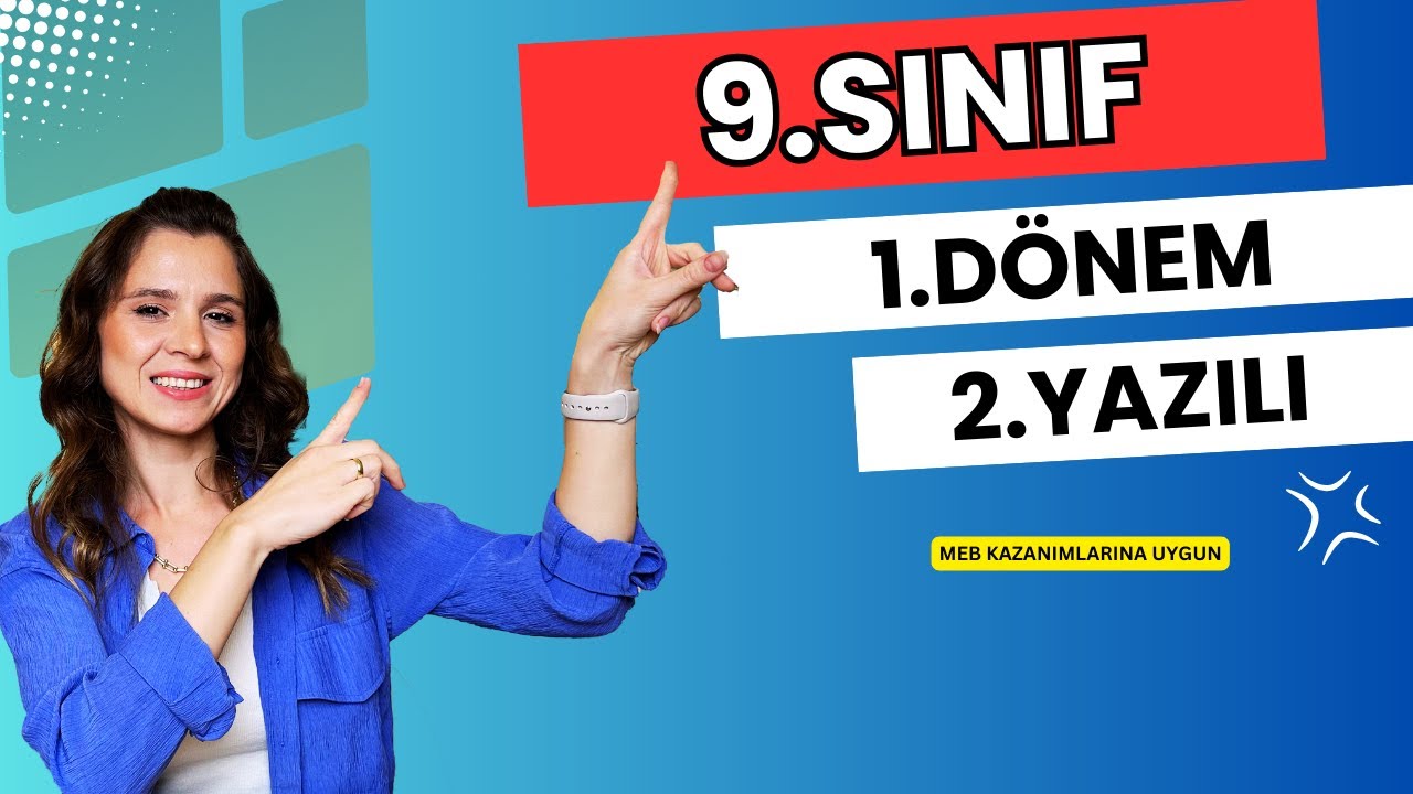 9.SINIF 1.DÖNEM 2.YAZILI SORULARI + PDF | 9.SINIF MATEMATİK