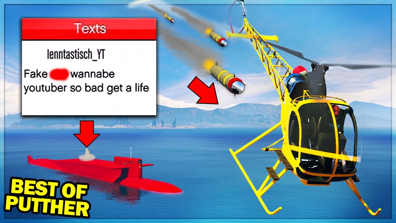 Best of Trolling SALTY Kosatka Griefers with CHAFF on GTA Online!