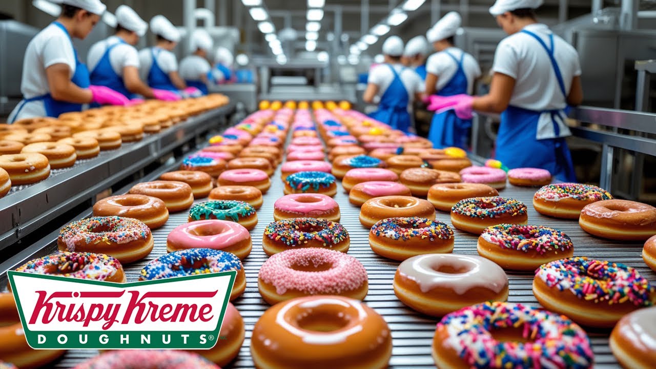 COMO se HACEN las DONAS de KRISPY KREME | Proceso en la fábrica de Krispy Kreme