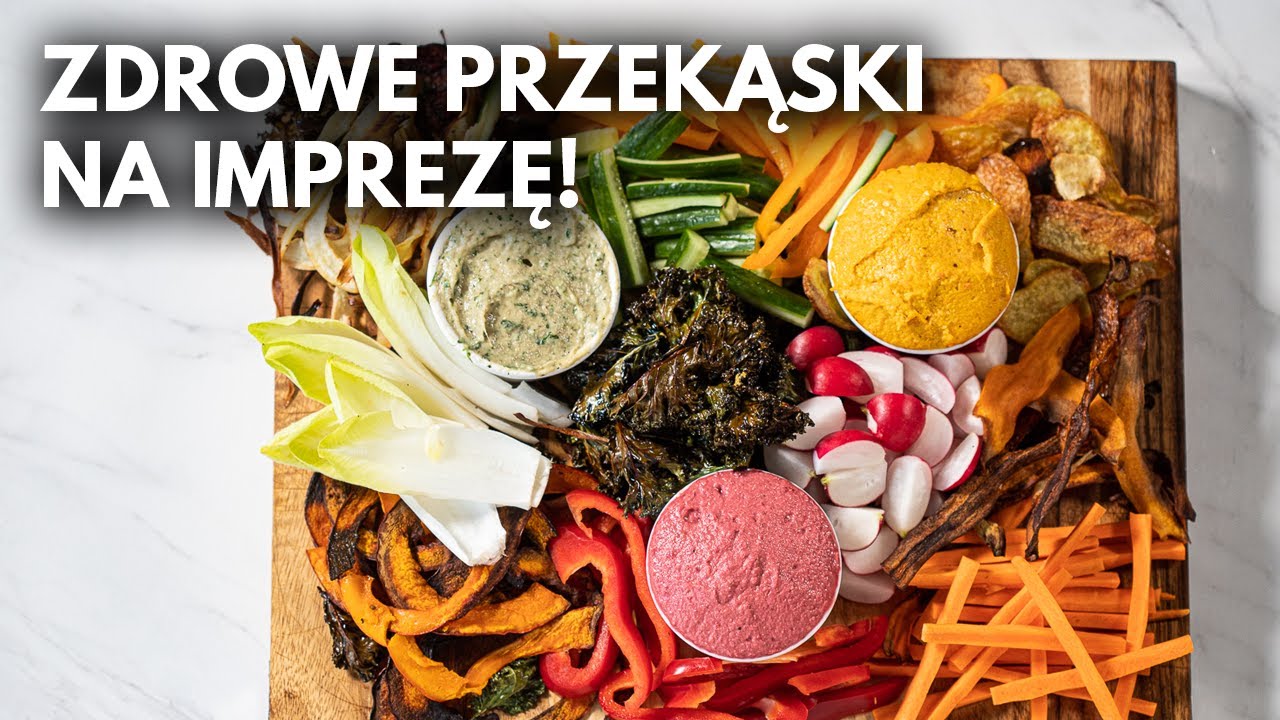 CHIPSY WARZYWNE i SMAKOWE HUMMUSY! Przekąski na imprezę| Pascal Brodnicki