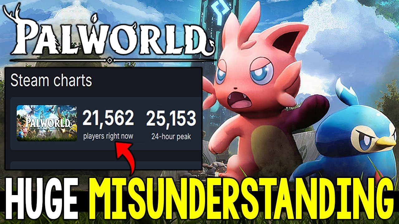 Palworld and the FALLING Player Counts - This is a HUGE Misunderstanding in Gaming!