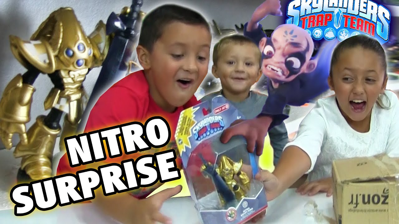 Сюрприз + распаковка NITRO KRYPT KING! с предварительным обзором игрового процесса Kaos (Skylande...