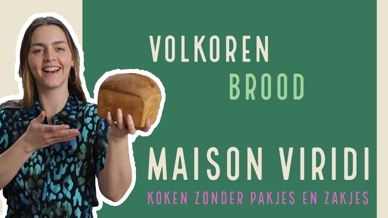VOLKOREN BROOD bakken! Makkelijk RECEPT om zelf thuis STAP VOOR STAP aan de slag te gaan
