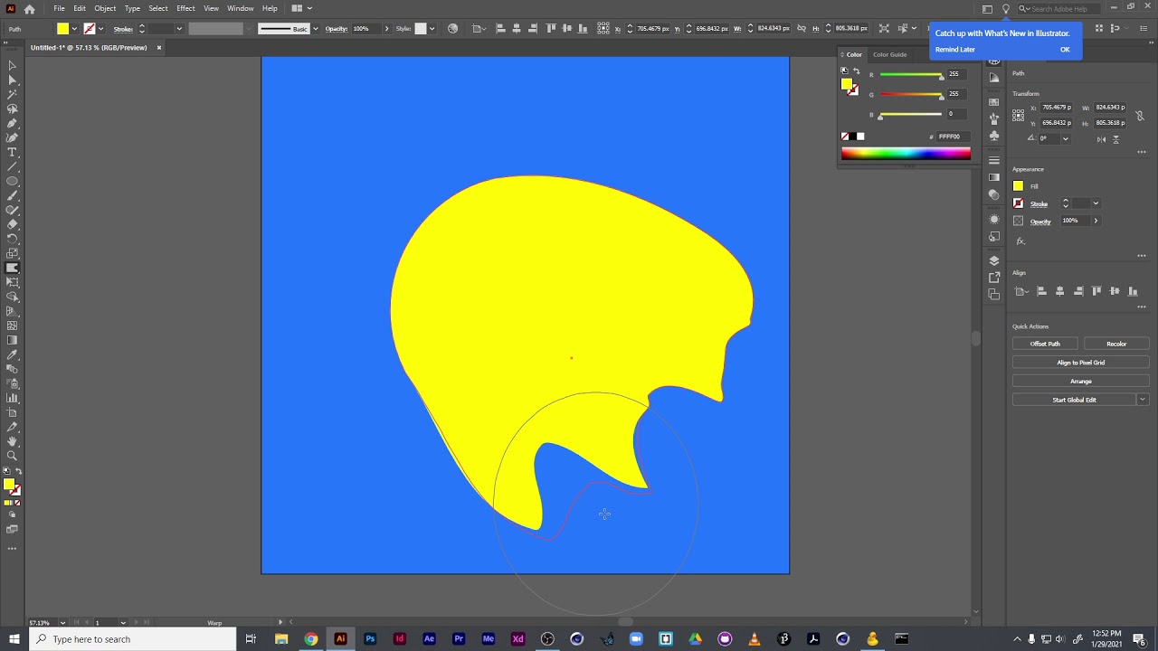 Illustrator - Warp Tool