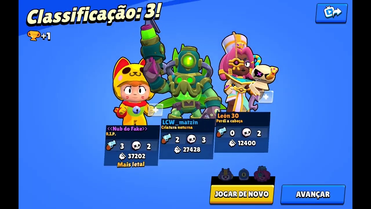 Pegando 1000 troféus no rico no BRAWL STARS
