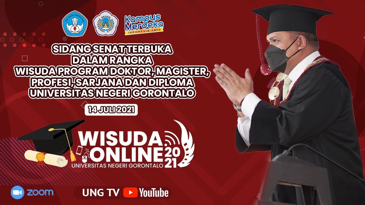 Wisuda Online Universitas Negeri Gorontalo Periode Juli 2021