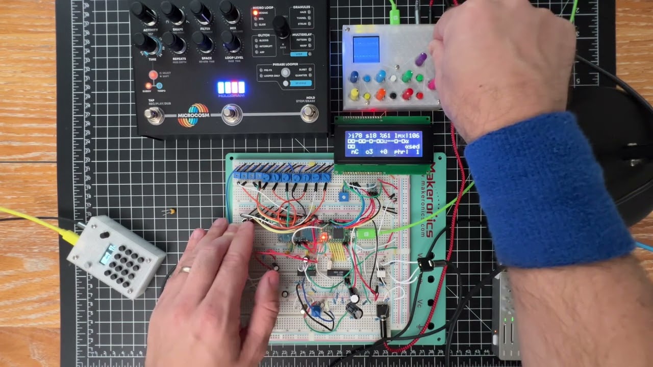 MIDI out test Great Conjunction prototype into the Prismatic Spray through Hologram Microcom
