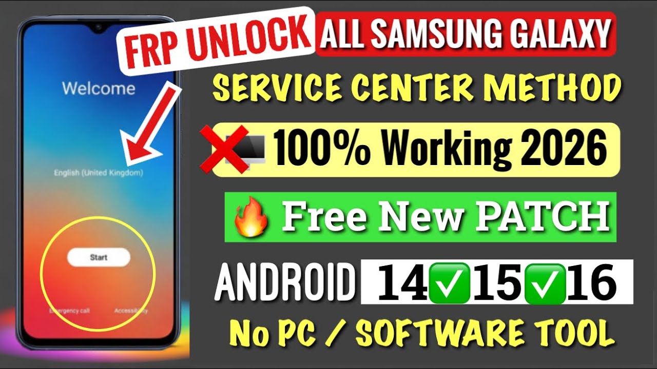 ✅ Wszystkie Samsung FRP Bypass Android 13/14/15/16 | 2026 Nowa metoda (bez komputera) Pomiń bloka...