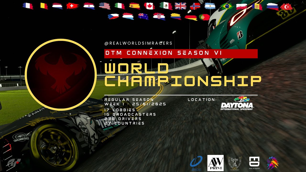[LIVE] DTM Connexion Saison 6 - Round 1 - Golden League 🏆 ➡️ League B - Daytona 🇺🇸