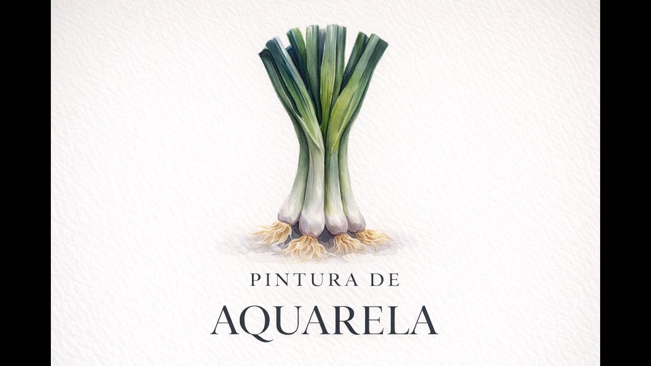 AQUARELA   pintando verdura natureza morta