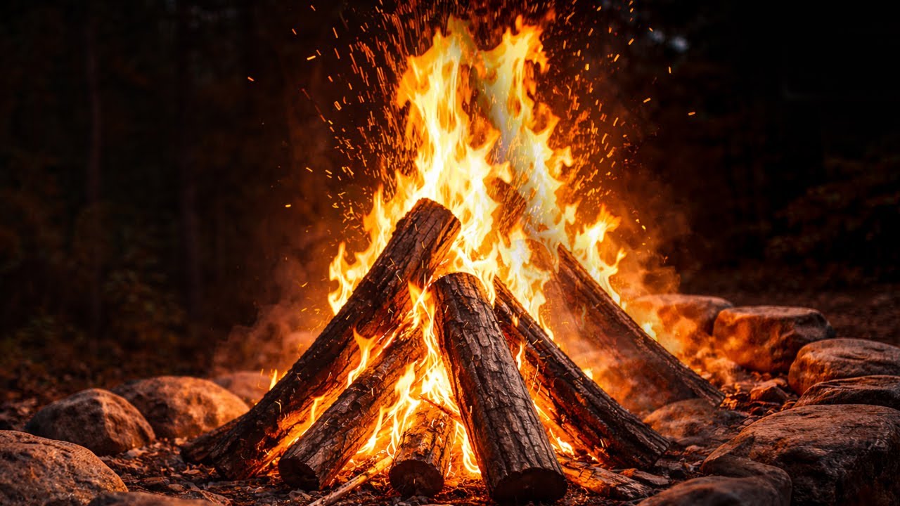 🔥 Fireplace 4K UHD! Fireplace, Crackling Fire Sounds with Music Fireplace Ambience  for Relaxing