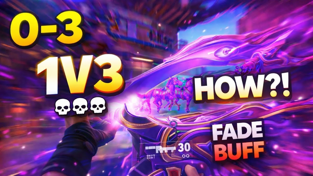 CLEANST FADE 1v3 YOU'LL SEE TODAY | VALORANT mobile 😝 | 