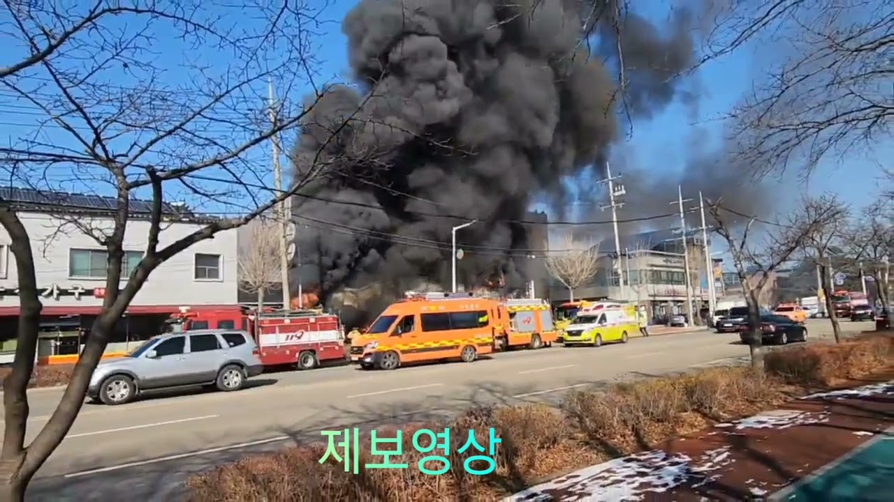 대낮에 전북 남원의 카센터에서 불 50분만에 진화