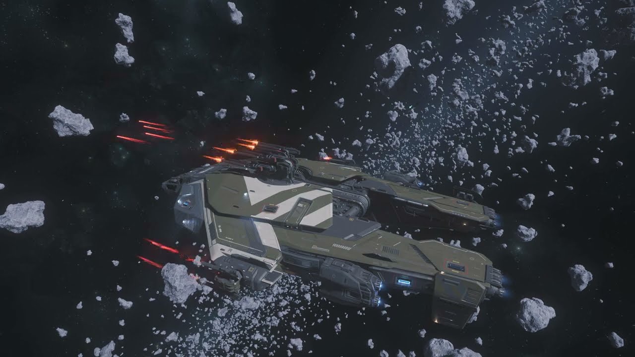Star Citizen Alpha 4.3.2 Live - Anvil Paladin 4xAttrition-5 Multi Crew PvE Ship Bounty Test (4K HDR)
