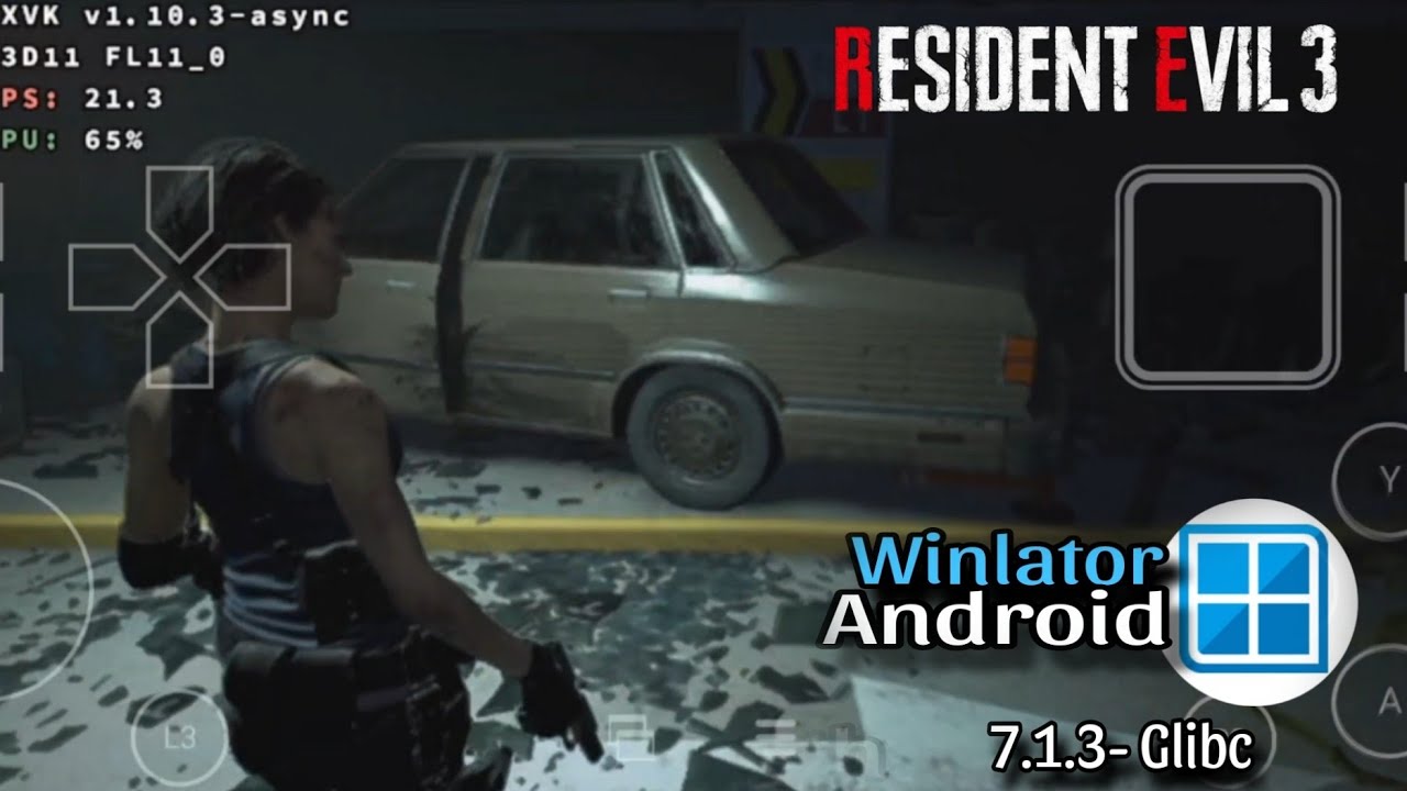RE 3: Remake on (Winlator 7.1.3 Glibc) Gameplay- Fps Boost
