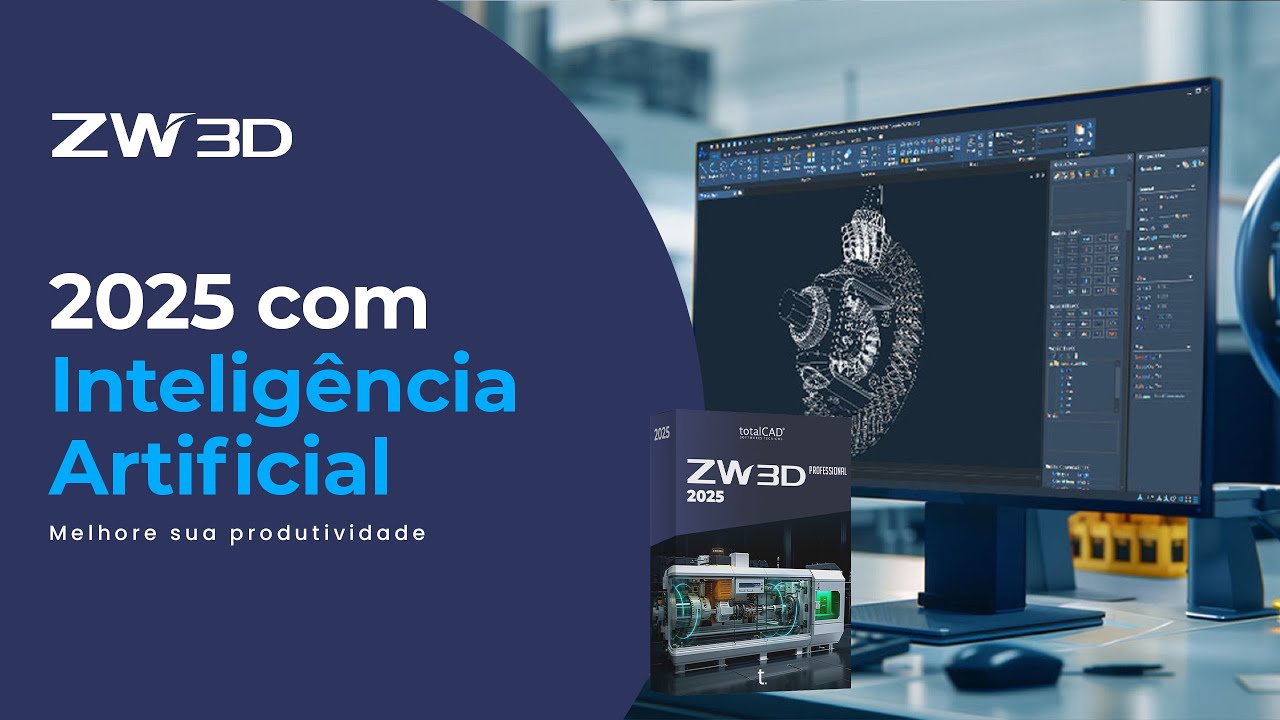 ZW3D 2025 com Inteligência Artificial: Novas Funcionalidades