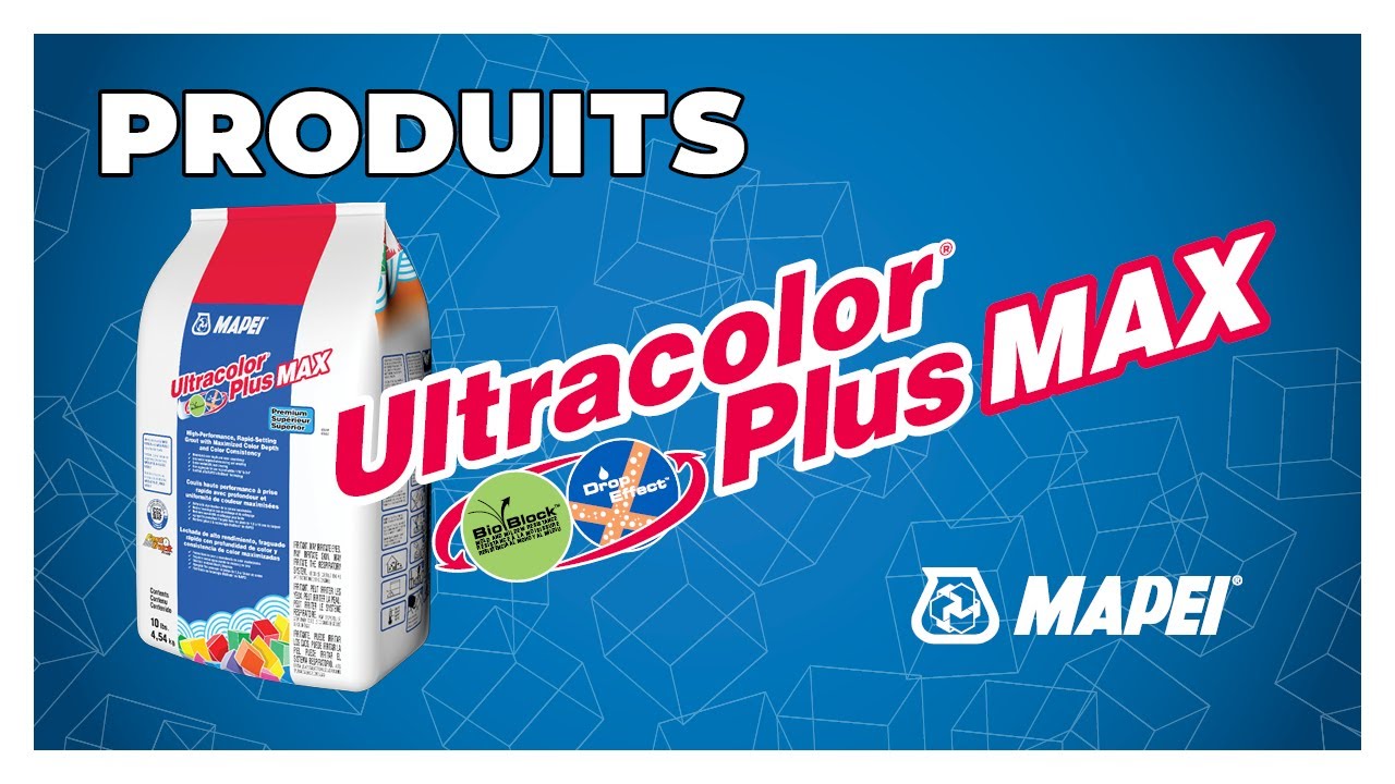 Ultracolor Plus Max de MAPEI &ndash; noir et blanc