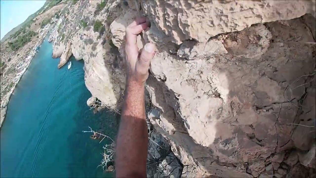 escalada Via Neo, Algameca, Cartagena.