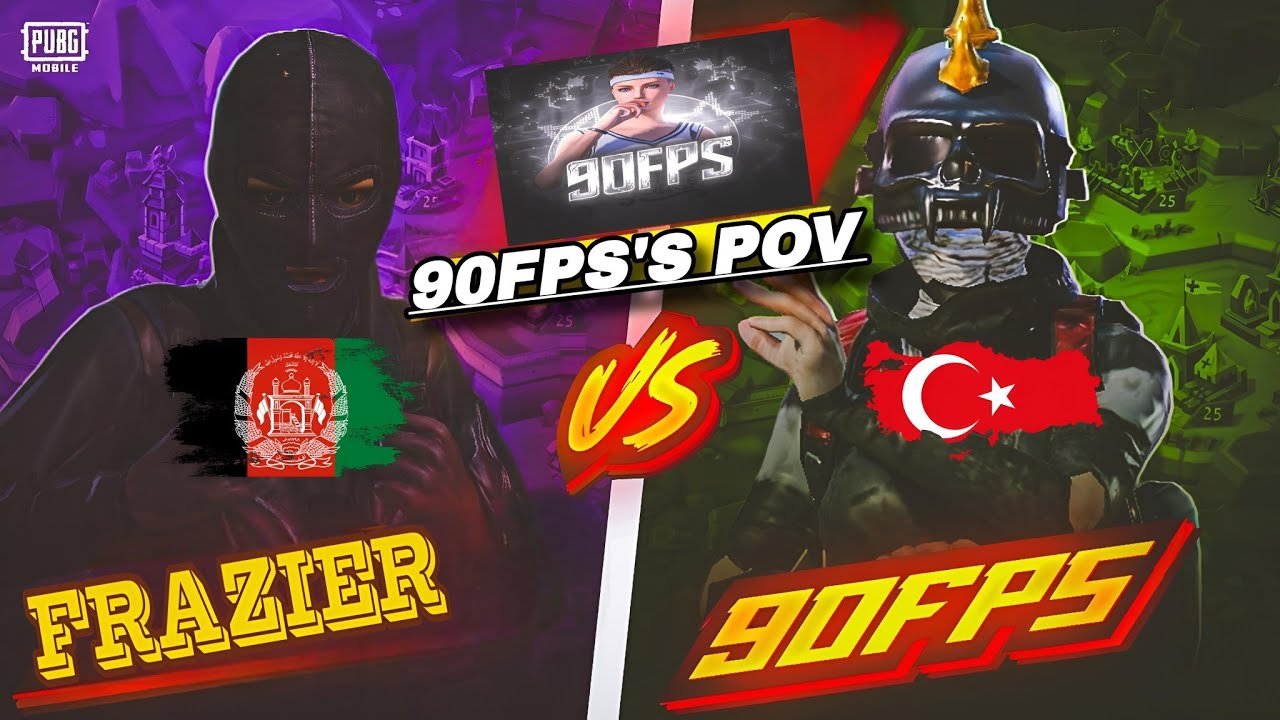 90FPS 🇹🇷 VS FRAZIER 🇦🇫|N1 🌍 vs N1 🇦🇫|فریزر در مقابل تاپ یک دنیا نود آف پی آس💀🥵🔥