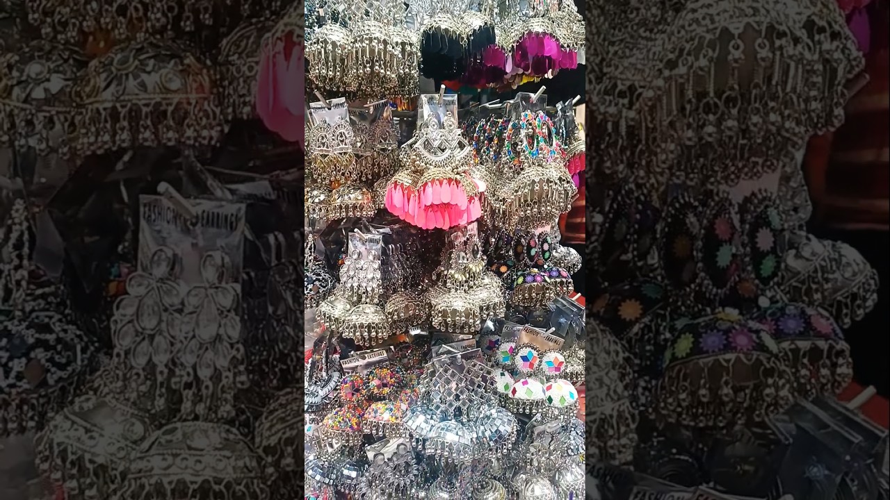 sadar Bazaar wholesale market @delhi #jhumakas @earrings #collection #
