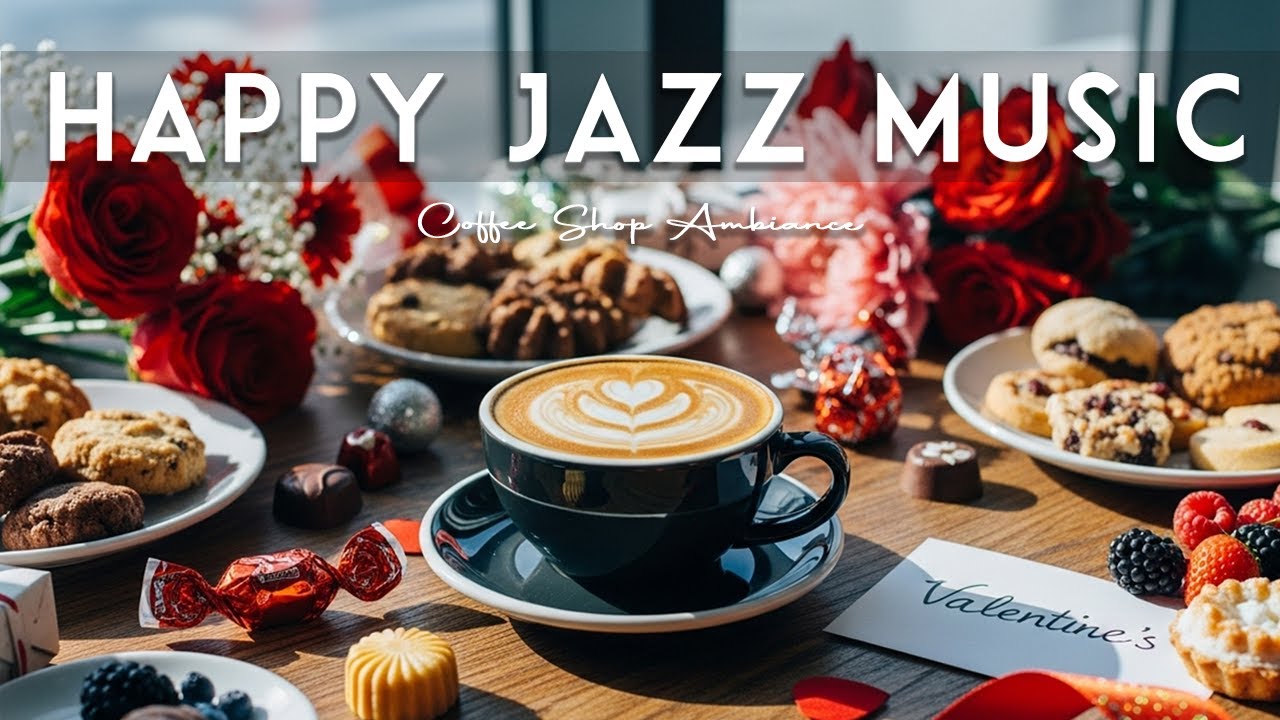 Happy Jazz Music 🎶 Coffee Shop Ambiance & Positive Bossa Nova instrumental for Holiday