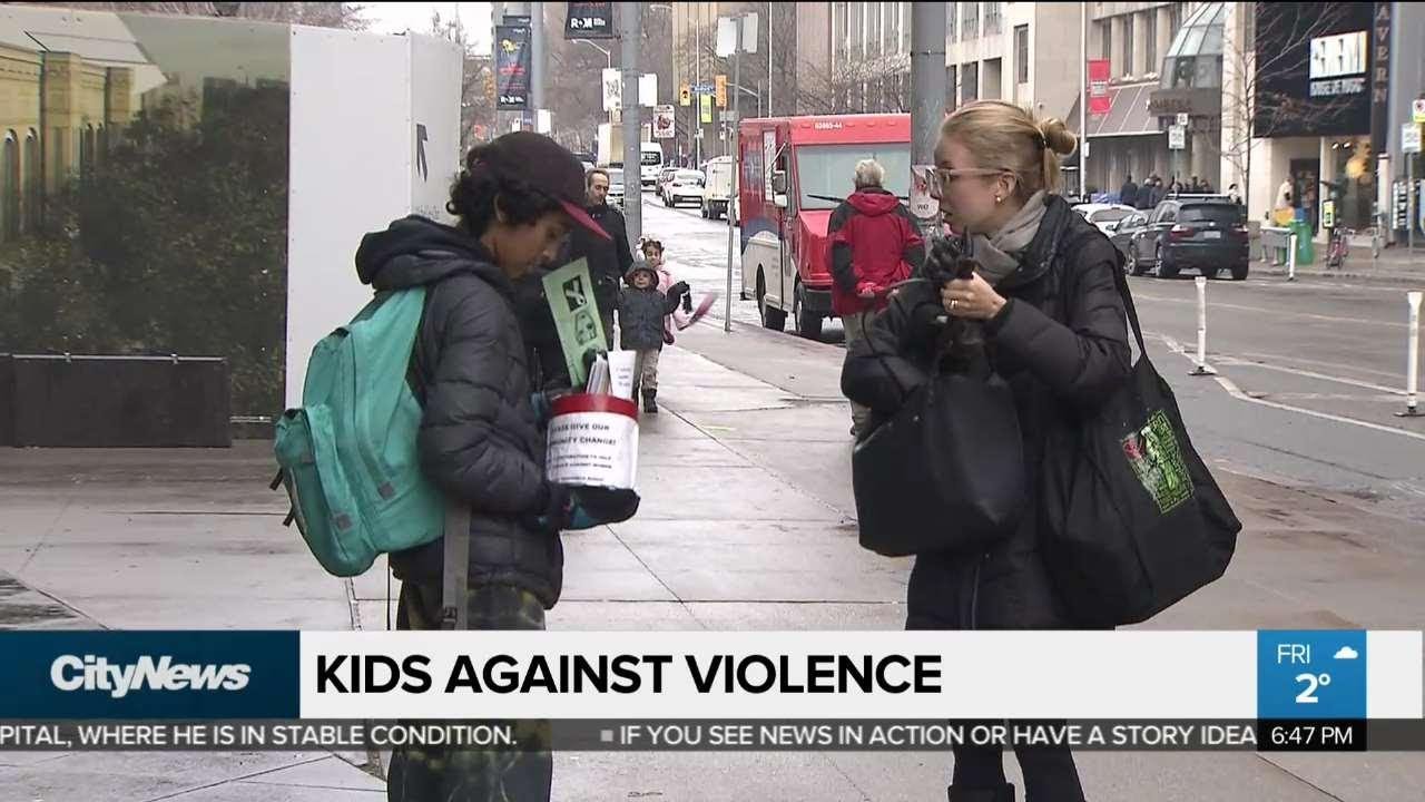 Kids raise awareness for violence against women