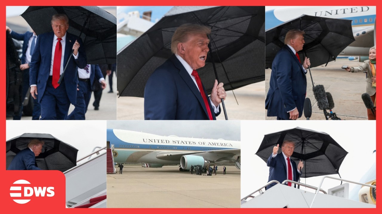 FULL DEPARTURE: Trump Heads to Middle East for Groundbreaking Gaza Peace Talks | DWS News | AC14