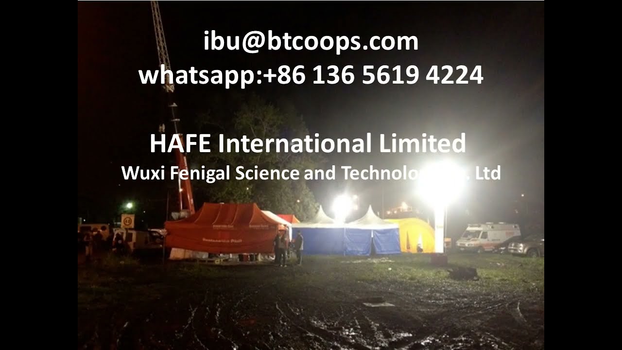 1000W HID Inflatable lighting Tower for Camp