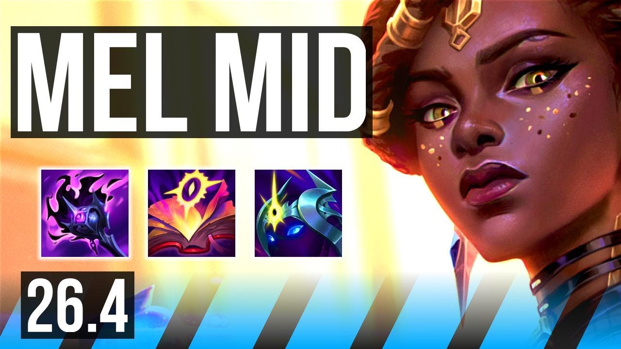 MEL vs AHRI (MID) | Good KDA: 24/1/9, 77K damage | NA Grandmaster | 26.4