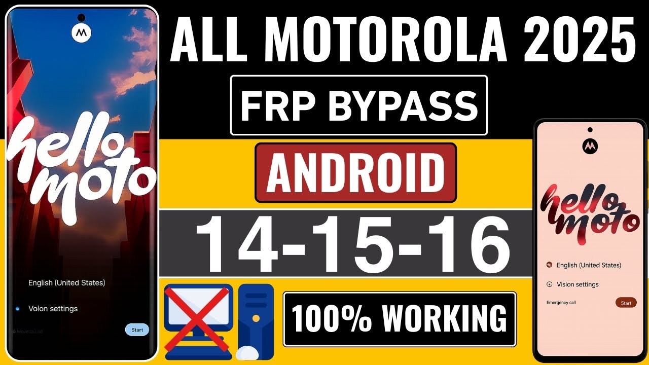 🔓 All Motorola FRP Bypass 2025 | Android 14→16 | 100% Working No PC Method 🚀