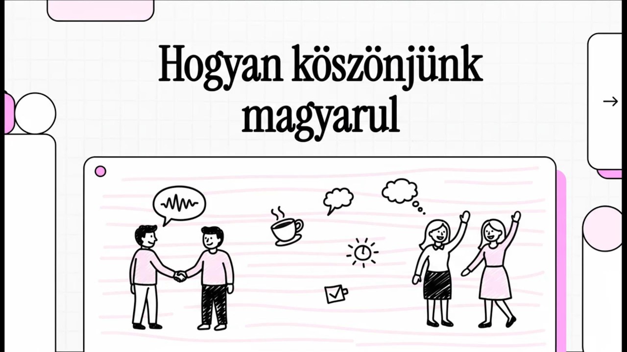 Learn Hungarian A/B - (HU/EN/DE subtitles) - Köszönés