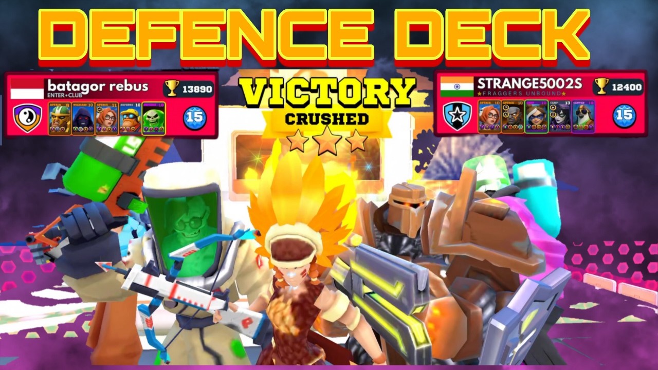 FACE OFF: PLAY WITH SOME NON-USING DEFENCE CHARACTERS DECK(ये सारे बढ़िया हे)👍😎