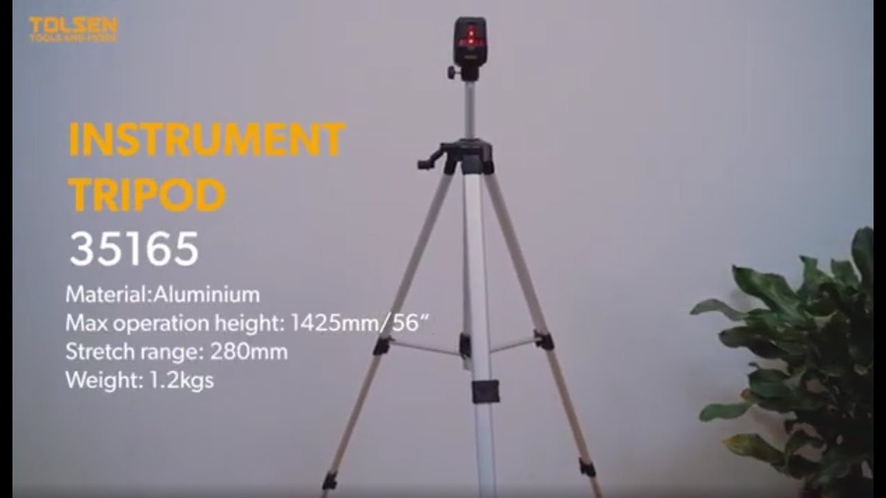 Tolsen Industrial Instrument Tripod For Laser Leveling 35165