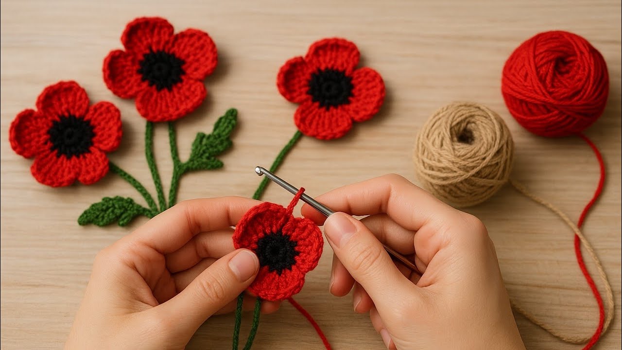 A VERY SIMPLE WAY TO MAKE A POPPY FLOWER WITH A FORK 😍🎁💰 // EASY CHRISTMAS DECORATIONS #CHRISTMAS 