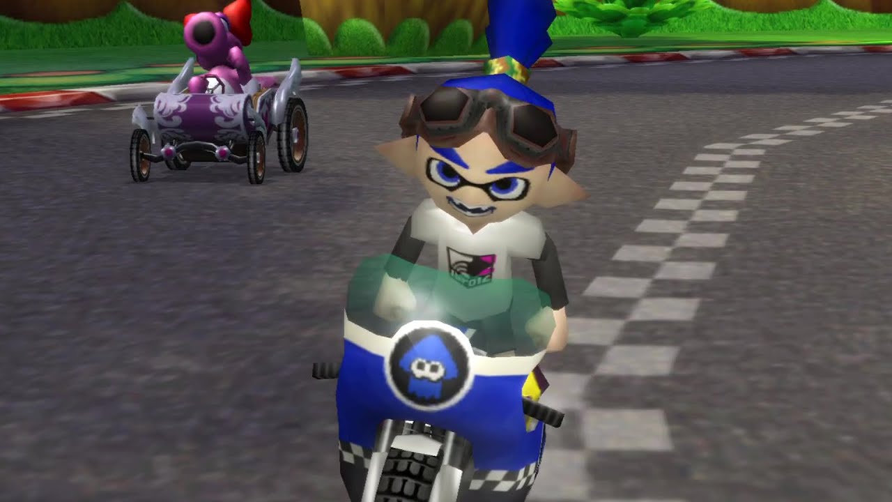 Inkling Boy in Mario Kart Wii