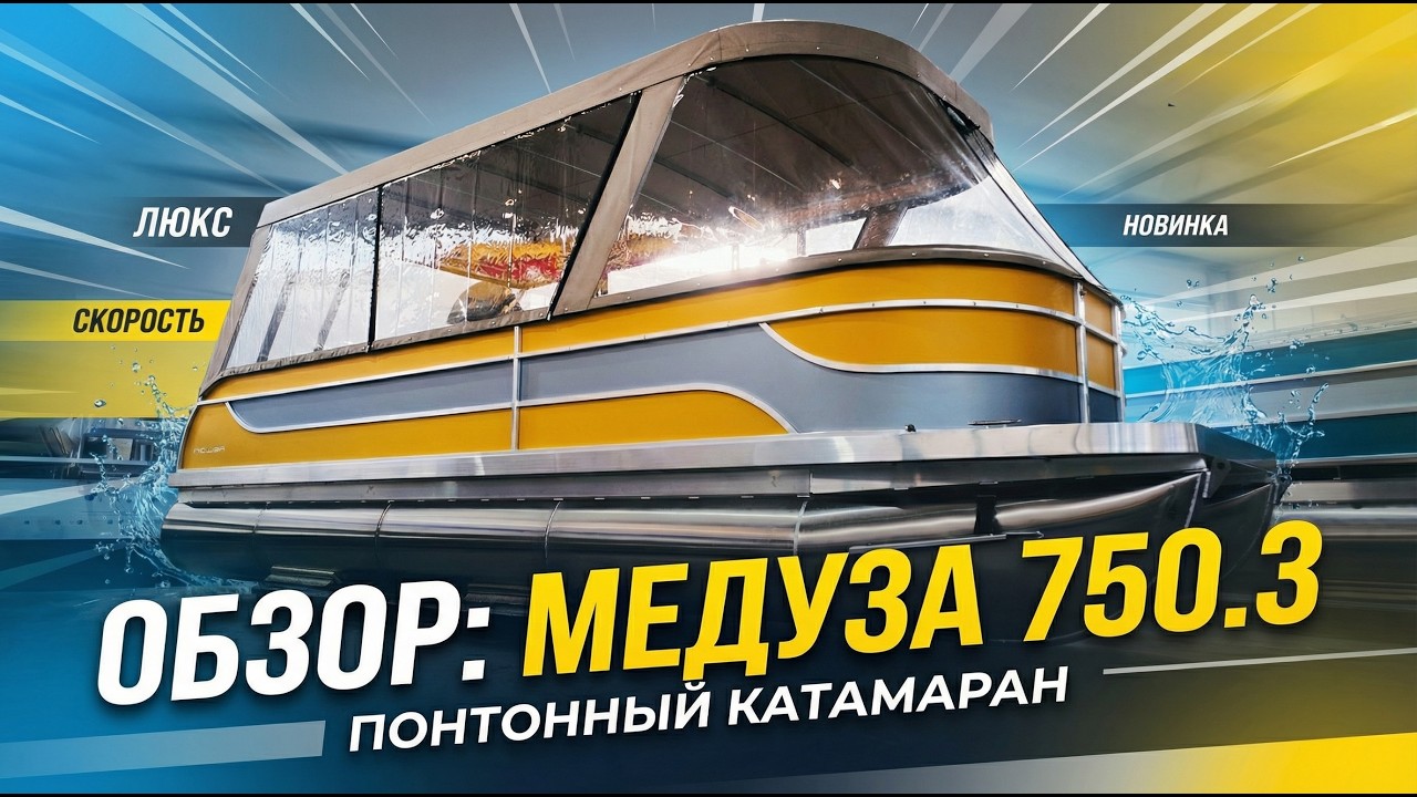 Понтонный катер катамаран Медуза 750.3