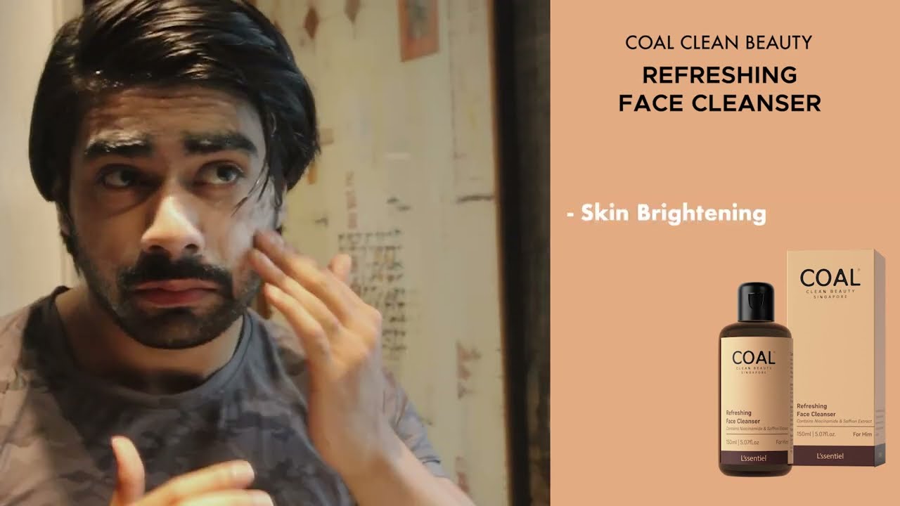 Refreshing Face Cleanser for a clean and clear face. #coal #cleanbeauty #skincare