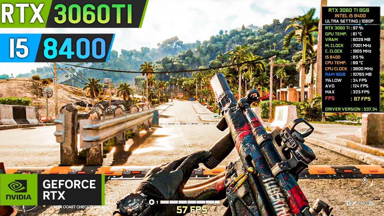 Far Cry 6 - RTX 3060Ti 8GB - Ultra Setting - 1080p