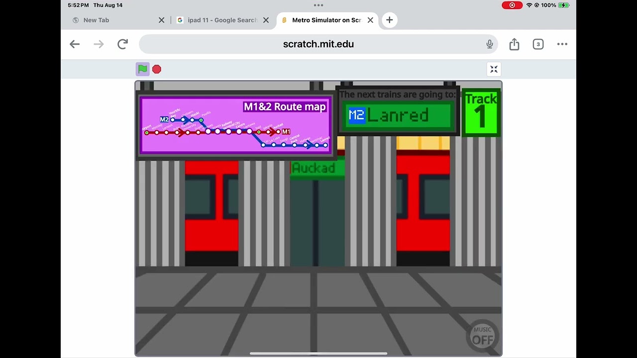 Scratch Metro simulator airport-airport