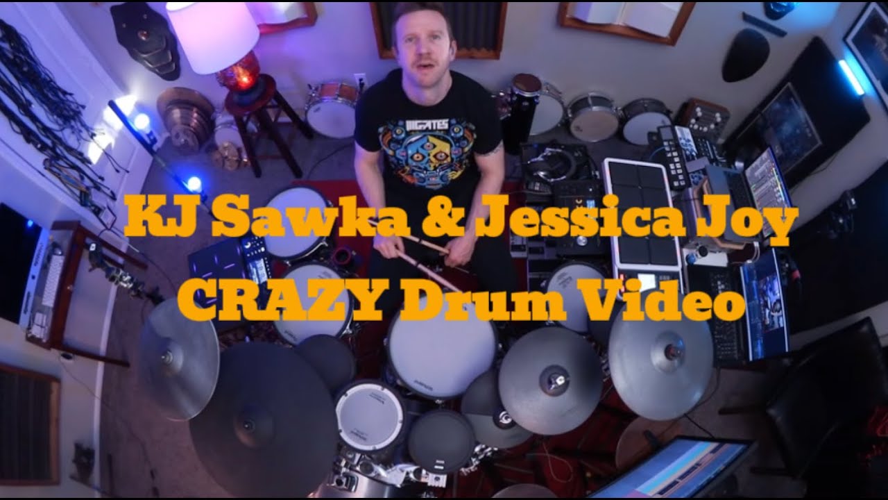 KJ Sawka & Jessica Joy 'Crazy' Official Drum Video