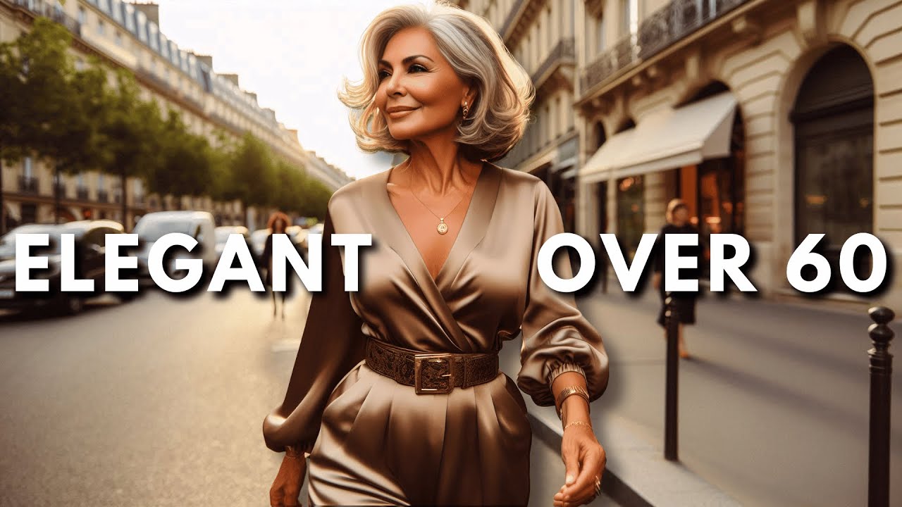How to wear elegant jumpsuits for women over 60? Don't miss these tips! | #over60 #jumpsuit