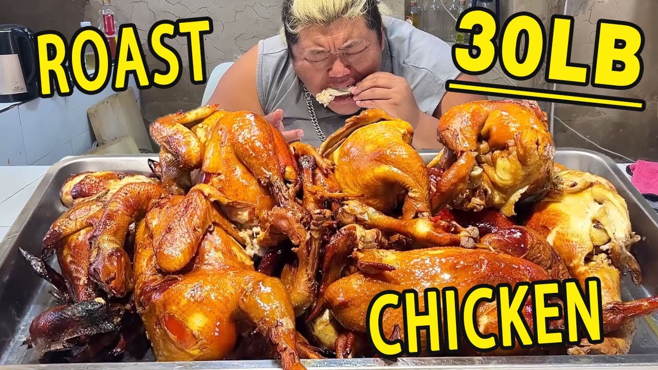 Brother Monkey made 30 pounds of roasted chicken.The meat was fresh and tender,So enjoyable!