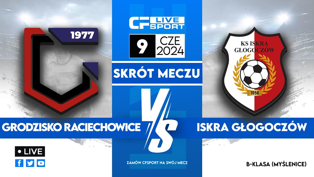 Skrót | Grodzisko Raciechowice - Iskra Głogoczów | 09.06.2024