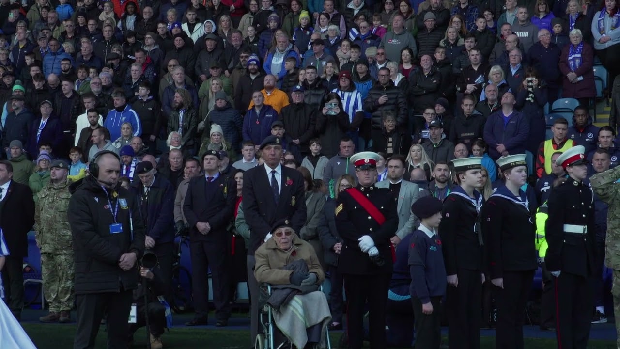 Hillsborough pays respects on Armistice Day 2023 🌹 | Sheffield Wednesday v Millwall