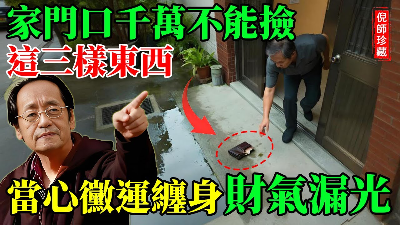 倪師警告：家門口這3樣東西「打死別撿」！誰撿誰替死，輕則破財，重則全家遭殃！#倪海廈 #家宅風水 #撿東西禁忌 #民俗禁忌 #擋災 #破財 #能量淨化#運勢 #生活智慧 #傳統文化#因果#老人養生
